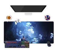 Anime Baldur's Gate 3 Mouse Pad | Giant Washable Mouse Pad XL (35.4" × 15.7" × 0.12") | Non-Slip Grip + Reinforced Edges | Durable Surface for Gaming, Office and Home (4)
