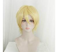 Anime BANANA FISH Ash Lynx Aslan Jade Callenreese Cosplay Wigs Short Blond Heat Resistant Synthetic Hair Costume Wig pelucas KUMZ6293