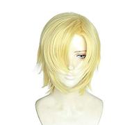 Anime BANANA FISH Ash Lynx Wigs Aslan Jade Callenreese Heat Resistant Cosplay Wig + Wig Cap as the picture