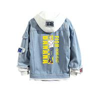 Anime Banana Fish Demin Jacket Hoodie Ash Lynx Cosplay Jeans Jacket Men Women Harajuku Button Down Jeans Coat