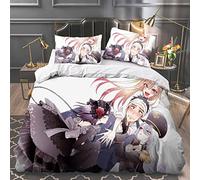 Anime Bedding Sets My Dress-Up Darling 3-Piece, Cute Bed Set Single/Double/King Comforter Set with 1 Quilt Cover + 2 Pillow Shams for Bedding Decro