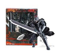 Anime Berserk Guts Figurines - PVC Figma Black Swordsman Bloody Armour Statue for Collectors Desktop Berserk Anime Fans Figures (Guts Berserker Armour)