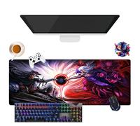 Anime Berserk Guts Mouse Pad | Extra Large Waterproof Mouse Pad | Non-Slip Rubber Base for PC, Laptop, E-Sports | Keyboard and Mouse Protection (2, 31.5" × 11.8" × 0.12")