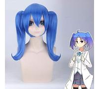 Anime BERYL AND SAPPHIRE Cosplay Wig Beryl Sapphire Robot Beryl Blue and Green Cosplay Heat Resistant Synthetic Wig Halloween Blue
