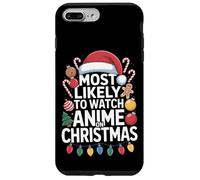 Anime Binge Christmas Most Likely To Watch Anime Otaku Humor Case for iPhone 7 Plus/8 Plus