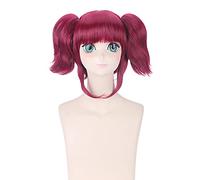 Anime Black Butler Merlin Women Red Ponytails Short Wig Cosplay Costume Kuroshitsuji Heat Resistant Synthetic Hair Cosplay Wigs