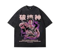 Anime Black Clover Yami Sukehiro Vintage 90s Merch T-Shirt Merch Men Short Sleeve Women Funny Tee Unisex Harajuku Tops (Black1,M)