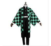 Anime Blade Of Demon Cosplay Costumes Tanjirou Kamado Cosplay Costume Halloween Comic Demon Slayer Kimetsu no Yaiba Cosplay Wigs XXL Only Costume
