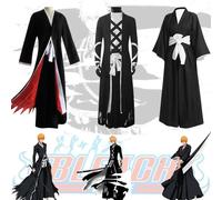 Anime Bleach Kurosaki Ichigo Cosplay Tensa Zangetsu Costumes Die Pa Soul Society Shinigami Kimono Set Mugetsu Uniform M Beige
