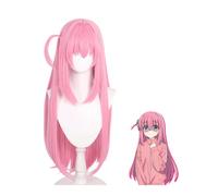 Anime BOCCHI THE ROCK! Cosplay Wig, Gotoh Hitori Wig, Pink Long Hair Role Play Wigs with Wig Cap, for Halloween Costume Party