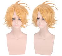 Anime Boku no Hero Academia Kaminari Denki Wig Cosplay Costume Orange Short Synthetic Hair Party Role Play Wigs