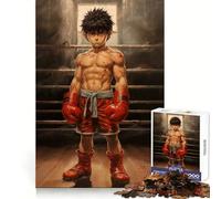 Anime Boxer in The Ring Adults Puzzles 1000 Piece Jigsaws Brain Development Leisure Activity Clean Join Joyful Xmas (38x26cm)