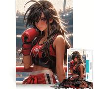 Anime Boxing Maid 1000 Piece Jigsaw Puzzles for Teenagers Recall Fun Play Tight Interlock No Gaps Family Fun Night Activity (38x26cm)