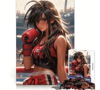 Anime Boxing Maid Adults Puzzles 1000 Piece Jigsaws Brain Development Leisure Activity Clean Join Joyful Xmas (38x26cm)