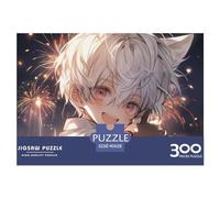 Anime Boy 300 Piece Fox Jigsaw Puzzles for Adults Fun Toy Intellectual Game Education Game Stress Relief Toy Home Decoration Premium & Durable 300pcs (40x28cm)