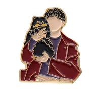 Anime Boy Cat Enamel Pin - Custom Jewellery for Backpack and Sweater, Normal, Non-precious metal
