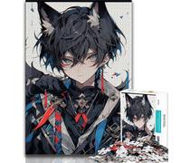 Anime Boy Jigsaw Puzzles for Teenagers 1000 Piece Puzzle,Fun Games Every Piece Is Unique - Challenging Family Fun Game (50x75cm)