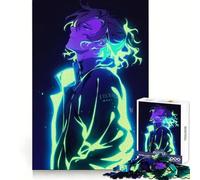 Anime Boy Neon Glow Adult Jigsaw Puzzle1000 Pieces Smart Exercise Soothing Downtime Accurate Edges Holiday Present (38x52cm)