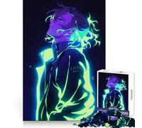 Anime Boy Neon Glow Adults Puzzles 1000 Piece Jigsaws Brain Development Leisure Activity Clean Join Joyful Xmas (50x75cm)