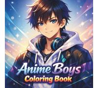 Anime Boys Coloring Book: Action Packed Manga Style Coloring Pages Featuring Cool Anime Boys in Dynamic Poses, Sports, Hobbies, and Everyday Activities for Teens and Adults