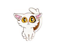 Anime Brooch Suzume No Tojimari Cartoon Cat Chairs For Bags Hats Decoration Pins (Sitting white cat)