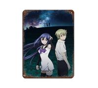Anime Brynhildr in The Darkness 1 Retro Poster Metal Tin Sign Chic Art Retro Iron Painting Bar People Cave Cafe Family Garage Poster Wall Decoration 12x16inch(30x40cm)
