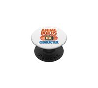 Anime Builds Character Japanese Animation Enthusiast Fans PopSockets Adhesive PopGrip