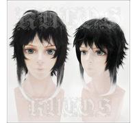 Anime Bungo Bungou Stray Dogs Ryunosuke Akutagawa Wig Heat Resistant Synthetic Hair Cosplay Wig + Wig Cap