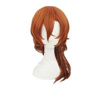 Anime Bungo Stray Dogs Chuya Nakahara Chuuya Cosplay Wig Heat Resistant Synthetic Hair Wigs + Wig Cap
