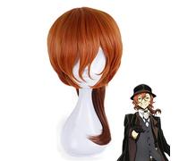 Anime Bungo Stray Dogs Chuya Nakahara Chuuya Orange Wig Cosplay Costume Heat Resistant Synthetic Hair Men Women Party Wigs