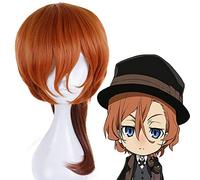 Anime Bungo Stray Dogs Cosplay Wigs Nakahara Chuuya Cosplay Hair Wig Heat Resistant Synthetic Wig Halloween Party Cosplay Wigs