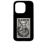 Anime Bunny Eating Ramen Japanese Manga Style Case for iPhone 15 Pro