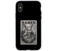 Anime Bunny Eating Ramen Japanese Manga Style Case for iPhone X/XS