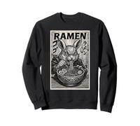 Anime Bunny Eating Ramen Japanese Manga Style Sweatshirt