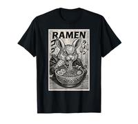 Anime Bunny Eating Ramen Japanese Manga Style T-Shirt