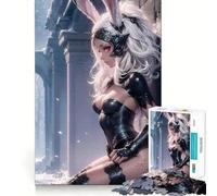 Anime Bunny Girl Puzzle for Adults 1000 Pieces Memory Play Game Firm Fit Secure Assembly Meaningful Connection Building Game (50x75cm)