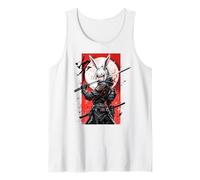 Anime Bunny Samurai Cyberpunk Japanese Streetwear Tank Top