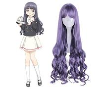 Anime Cardcaptor Sakura Cosplay Wigs Daidouji Tomoyo Cosplay Heat Resistant Synthetic Purple Wigs Halloween Carnival Party