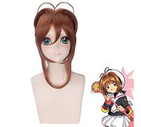 Anime Cardcaptor Sakura Kinomoto Wig Cosplay Costume Card Captor Sakura Women Hair Halloween Party Wigs Pl-238-1