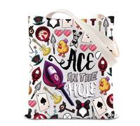 Anime Cartoon Merchandise Tote Bag Radio Demon Character Gift Ace In The Hole Shoulder Bag Dark Animation Lover Gift (Ace Hole Tote)