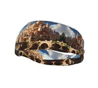 Anime Castle Sky Fashionable Colorful Sports Headband - Breathable, Stretchable, Lightweight, Unisex, Soft