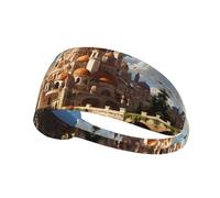 Anime Castle Sky Outdoor Sports Sweat-Absorbing Headband, Fitness Sports Yoga Cycling Headband, Sports Elastic Headband,