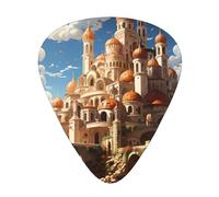 Anime castle sky the 12-piece guitar picks include three picks: thin, medium and heavy. suitable for electric, acoustic and bass guitars of all strengths