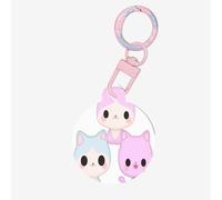 Anime Cats Dog Tags for Pets,Round Acrylic Pet ID Tags,Perfect for Small to Large Dogs and Cats,Cute & Functional