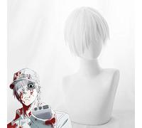Anime Cells at Work! Cosplay Wigs leukocyte Cosplay Wig Synthetic Wig Hair Halloween Party Hataraku Saibou White Blood Cell Wig