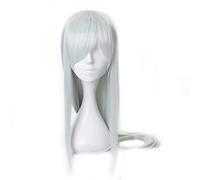 Anime Cells at Work White Blood Cell Long Cosplay Wig Light Green Straight Synthetic Hair Halloween Costume Party Wigs Peruca