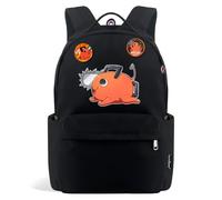Anime Chainsaw Man Backpack Lightweight Daypack with 2 Badges for Students