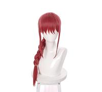 Anime Chainsaw Man Makima Watermelo Color Braid Heat Resistant Cosplay Wig + Wig Cap