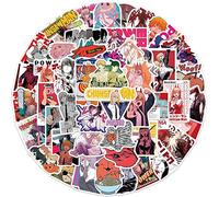 Anime Chainsaw Man Sticker Pack 50pcs,Vinyl Anime Sticker Decals for Water Bottles Laptop Skateboard Notebook, Gift for Adults Kids Teens