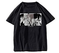 Anime Chainsaw Man Summer T-Shirts Chainsaw Man Denji Makima Power Reze Hoodies Chainsaw Man Denji Makima Pullover T-Shirts Cosplay Sweatshirts